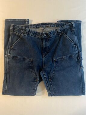 Dovetail Workwear The Maven Slim Pants Women 18/30 Utility Double Knee Denim